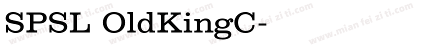 SPSL OldKingC字体转换